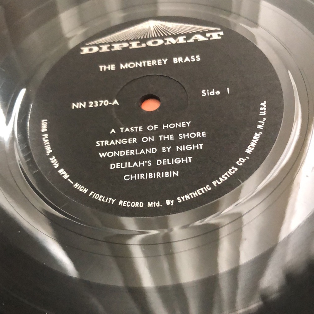 The Monterey Brass A Taste Of Honey Vinyl Lp